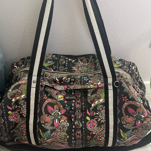 Sakroots Handbags - Sakroots Black Floral Women's Bag